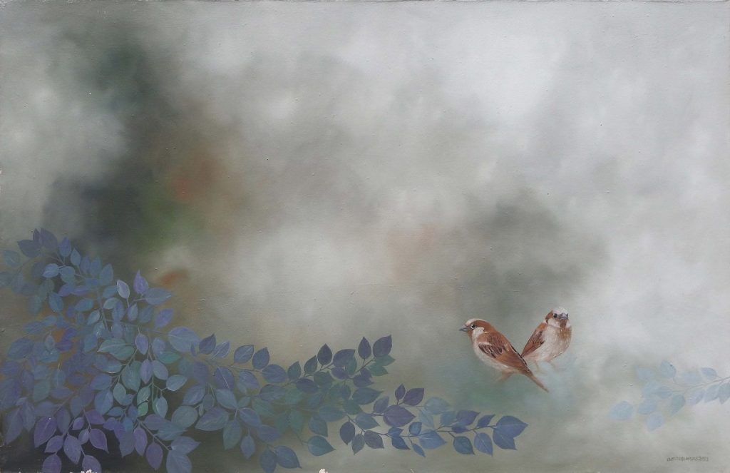 Amna Waqas, Oil on canvas, 22 × 34 (OGK937)