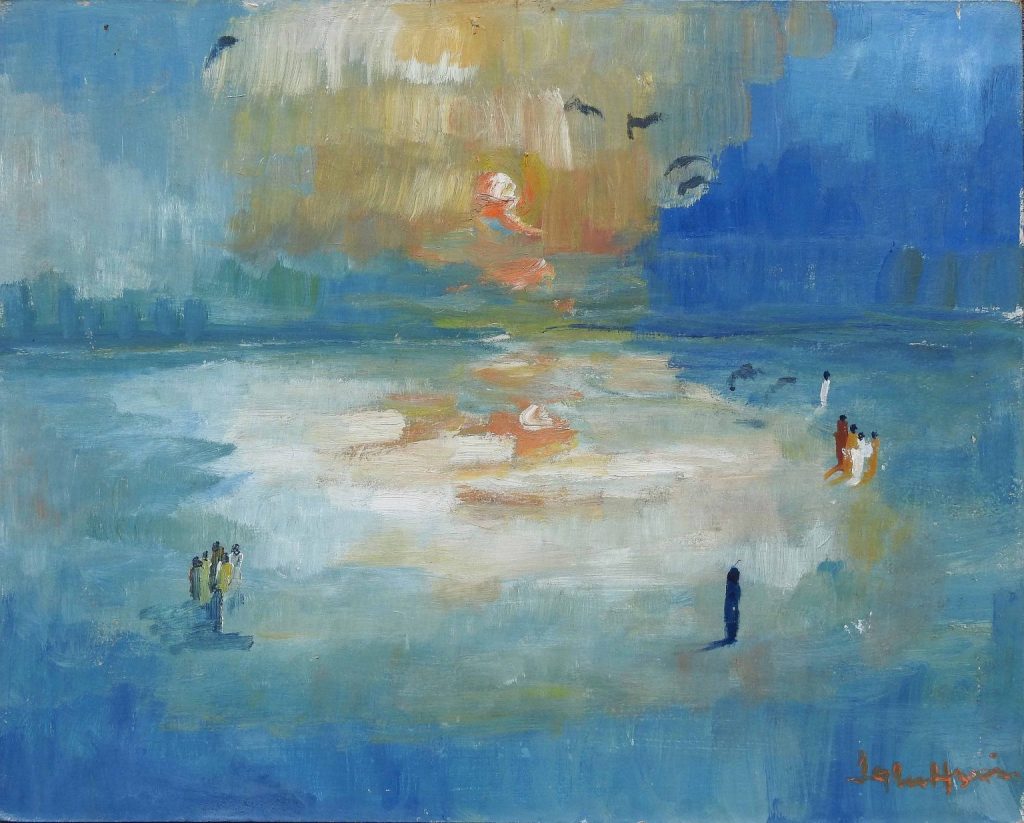Iqbal Hussain, Oil on canvas, 16 × 20 (OGK968)