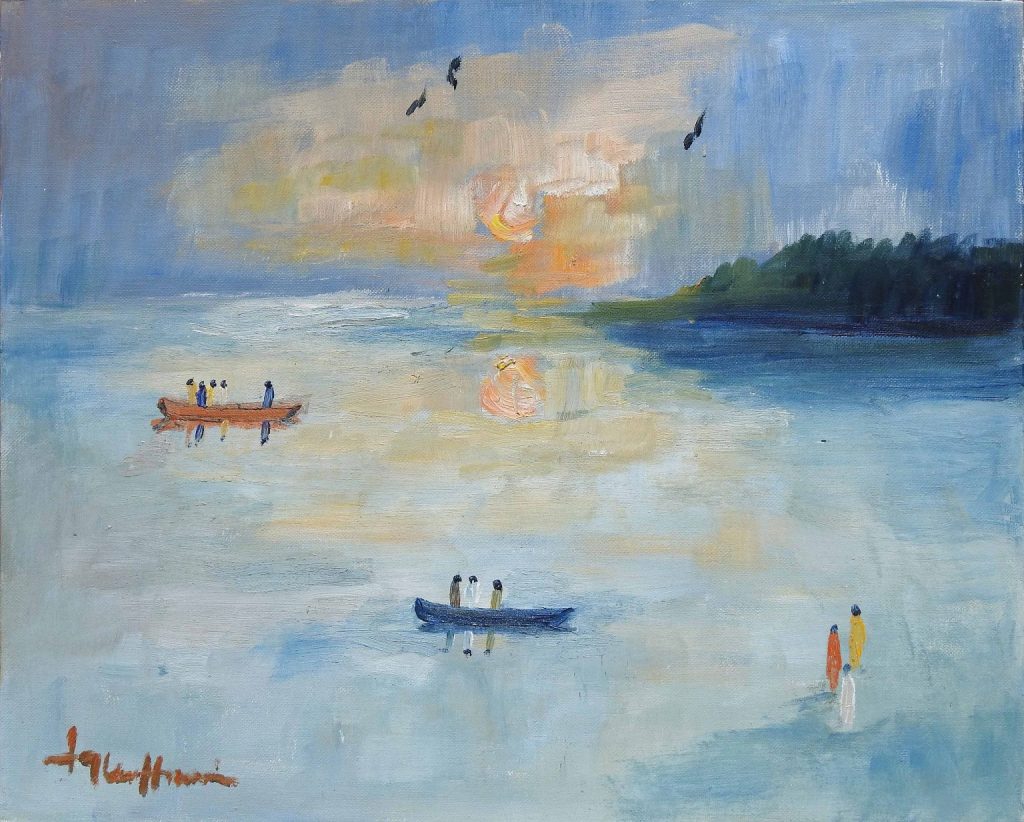 Iqbal Hussain, Oil on canvas, 16 × 20 (OGK969)